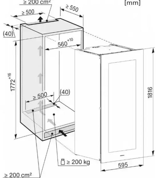 Встраиваемый винный холодильник Miele KWT 6722 iGS OBSW