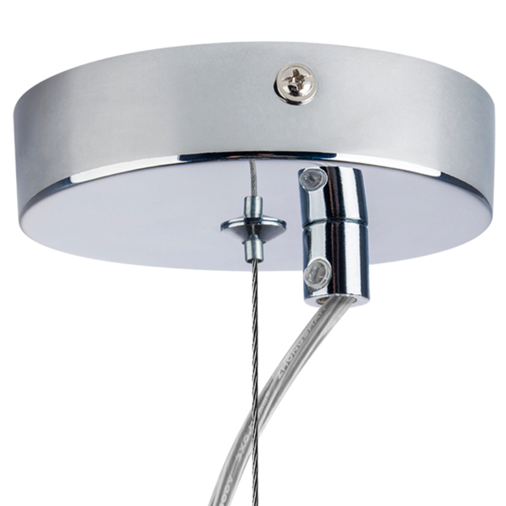 722014 Люстра LIMPIO 1х40W E27 ХРОМ/ПРОЗРАЧНЫЙ