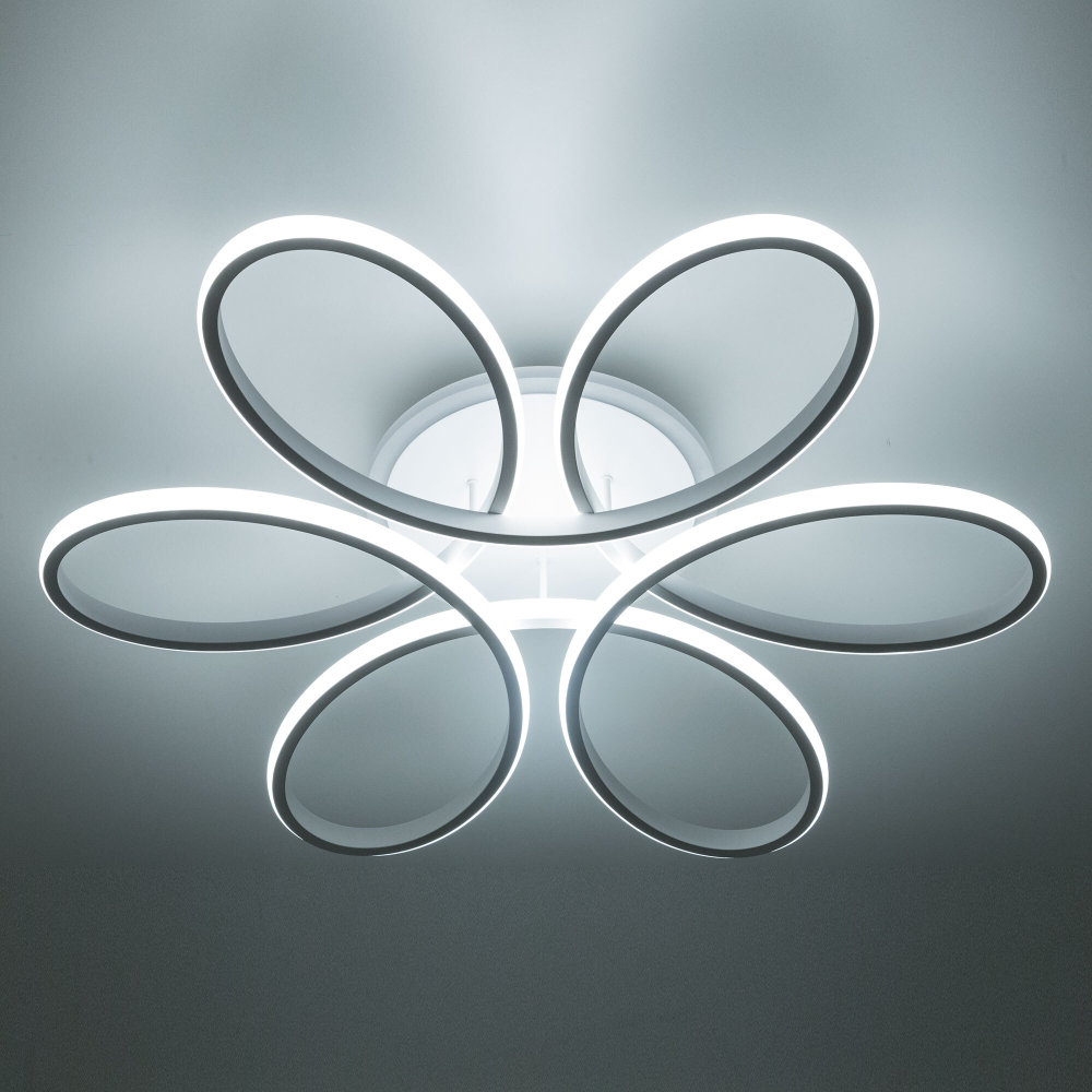 Citilux Сезар Смарт CL233A170E RGB Умная люстра Белая