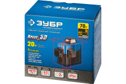 Уровень лазерный ЗУБР Крест-3D 34908