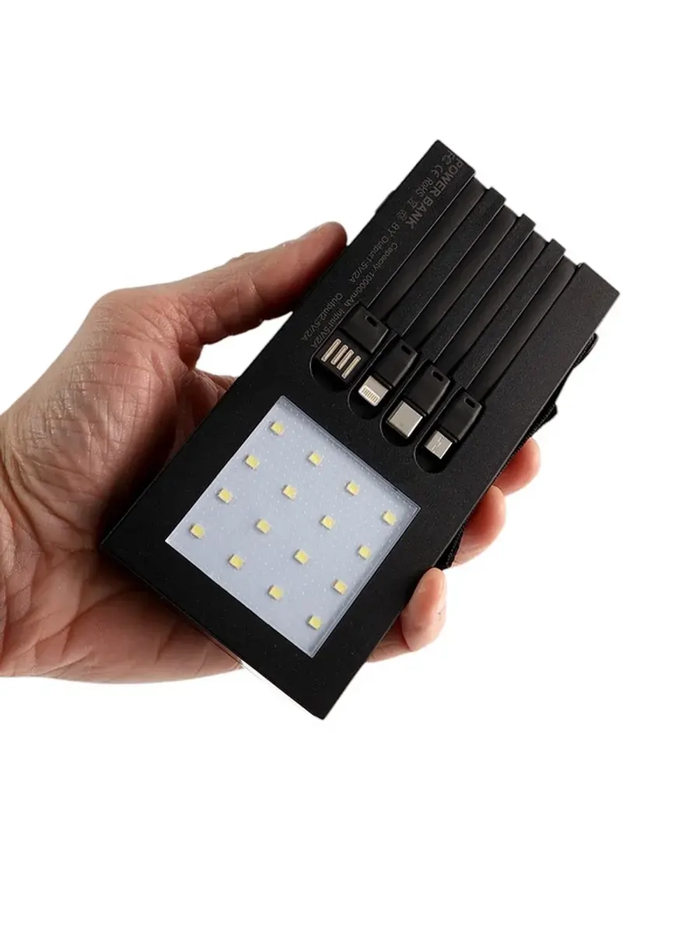 Внешний портативный аккумулятор 10000 мАч, 10 W, 2USB, Type-
