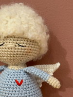 Ангел вязаный, Голубой