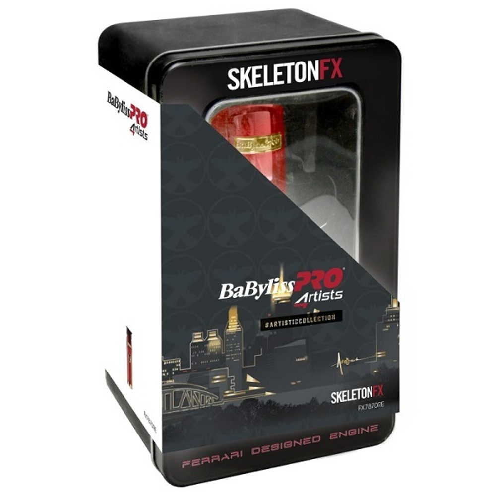 Окантовочный триммер с открытым ножом аккумуляторно-сетевой BaByliss 4Artists Skeleton Red FX7870RE