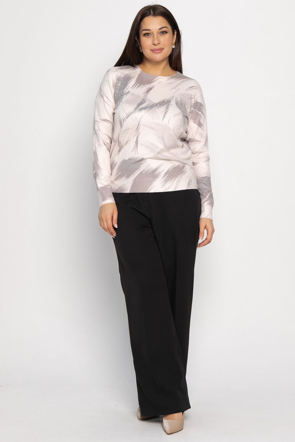 Лонгслив Акцент (серо-бежевая) Б14958-18М LT Collection