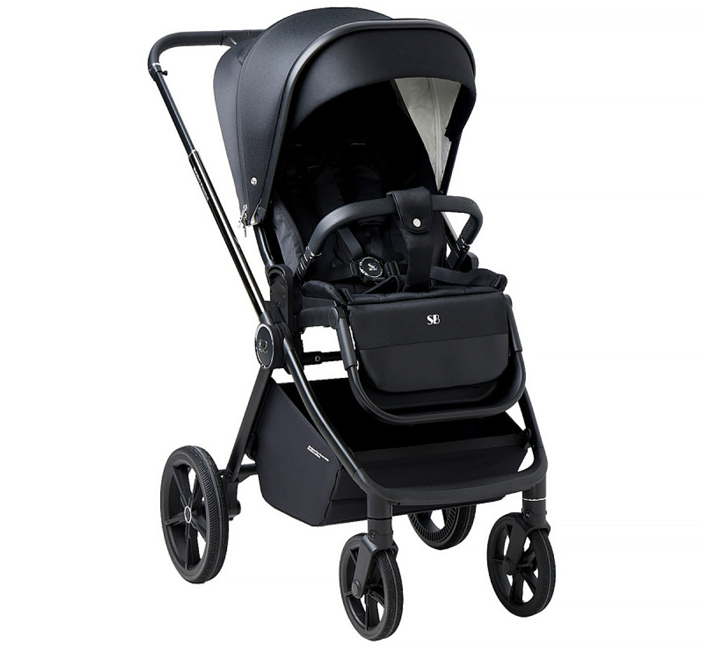 Детская коляска Sweet Baby Elegante 3 в 1 Chrome Black
