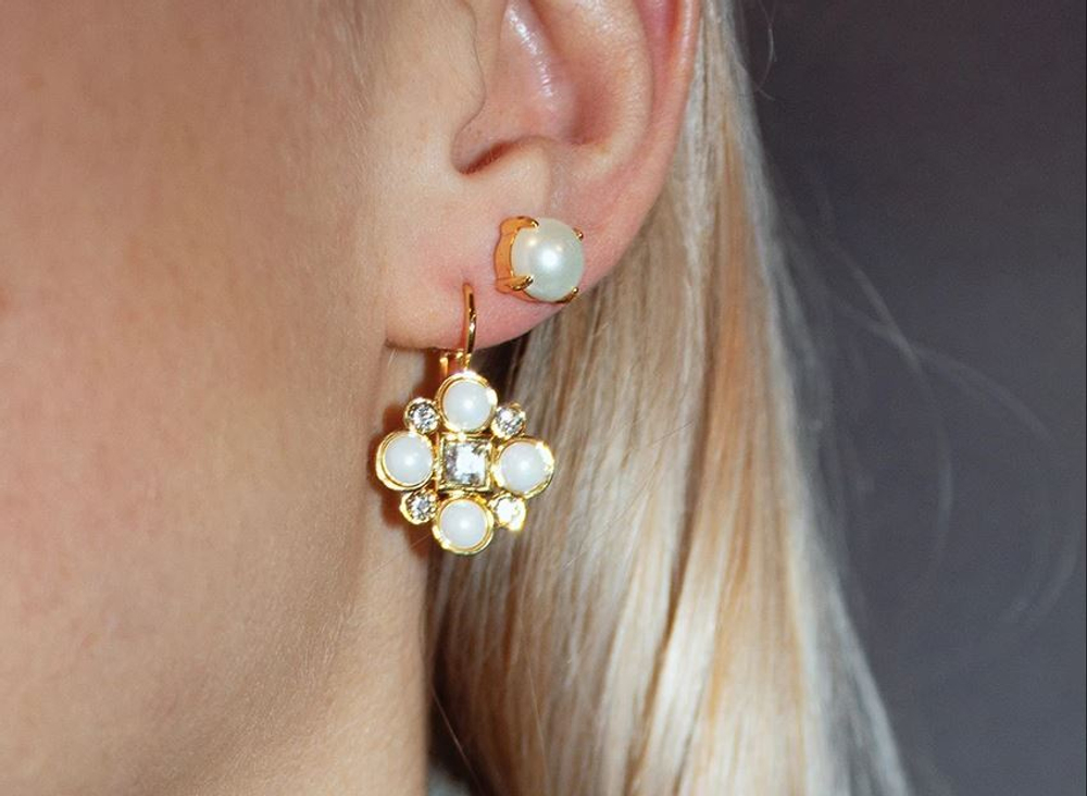 Серьги Dyrberg Kern MITZI SG WHITE PEARL 353896