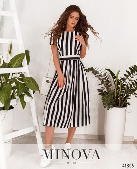 Платье 1075-синий Minova Фото 2