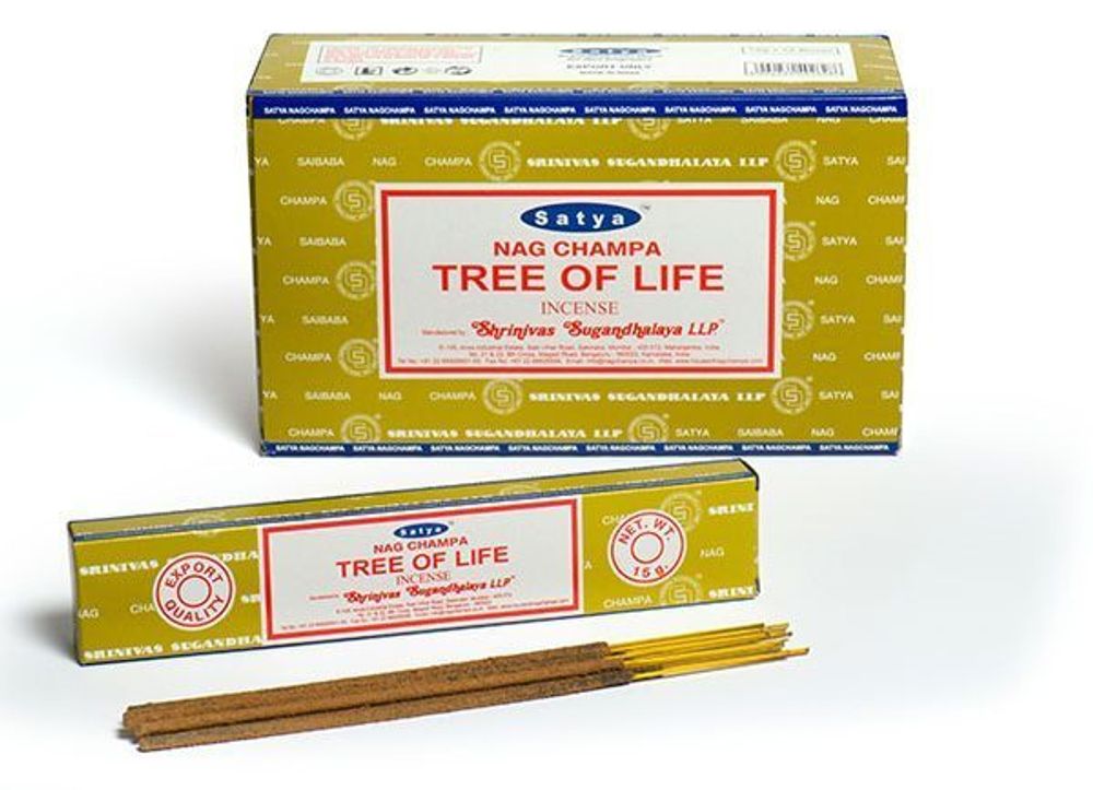Satya Nag Champa Tree Of Life Благовоние-масала Древо жизни 15 г