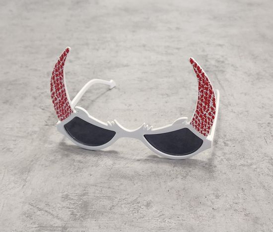 Очки Черт жёлтые с зелёным