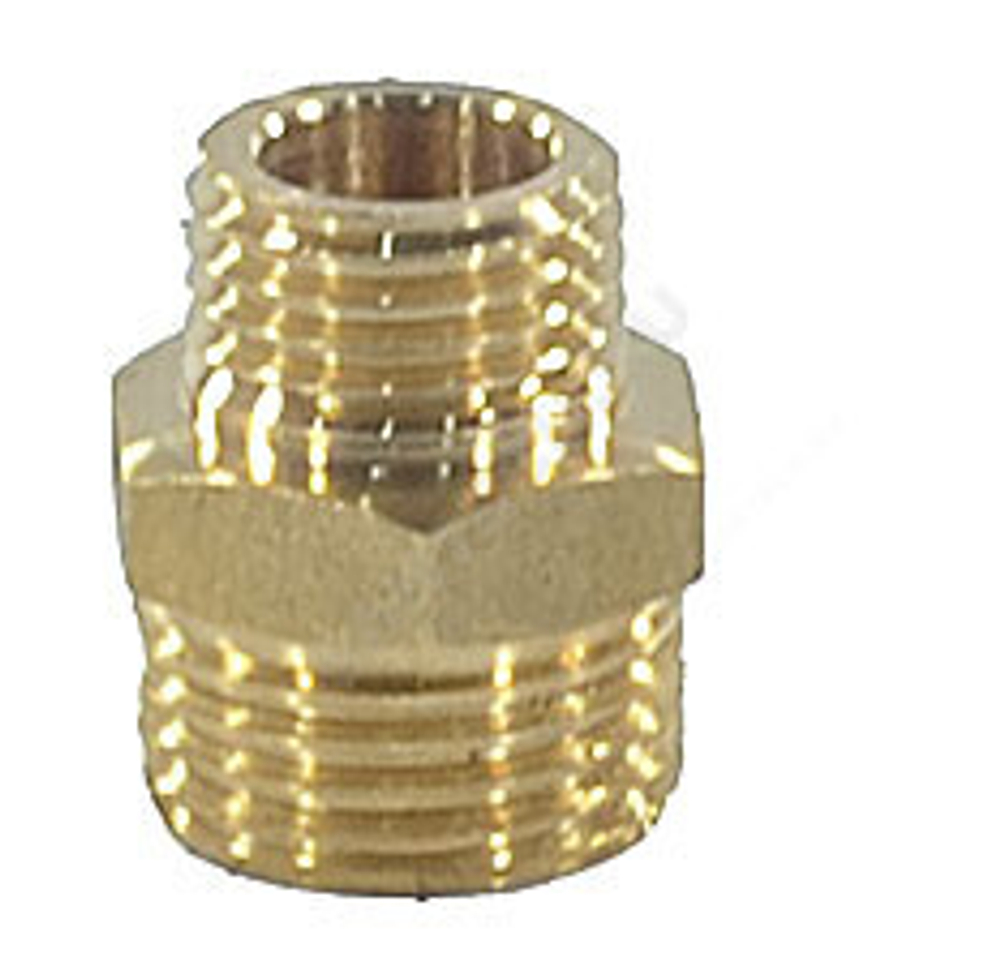 Ниппель латунь переходной Ду 25х20 (1"х3/4") НР VALFEX VF.580.L.100.034