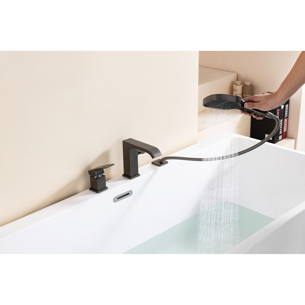 Смеситель на борт ванны Raglo R02.31.09, графит