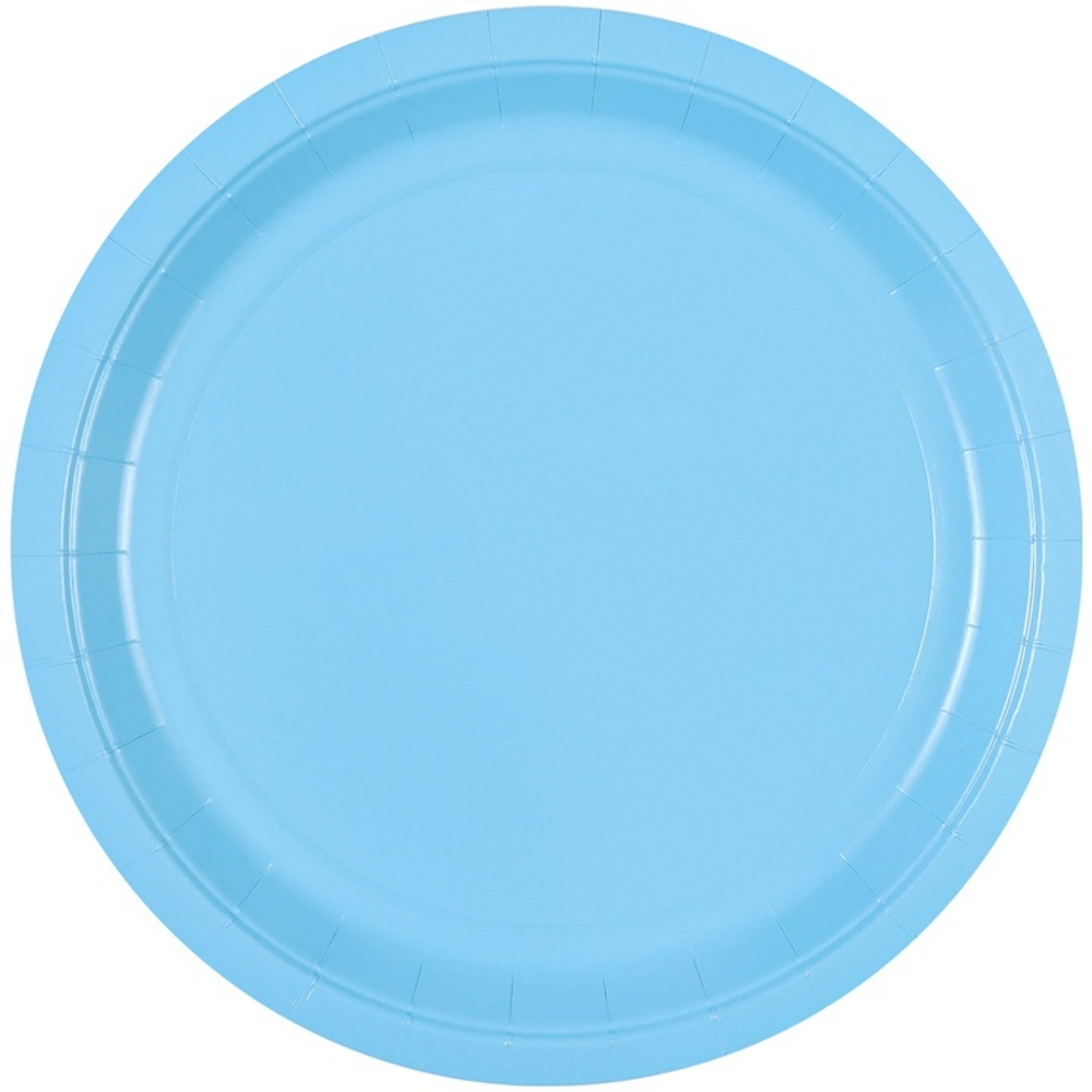 Тарелка Пастель голубая 23см 6шт/G