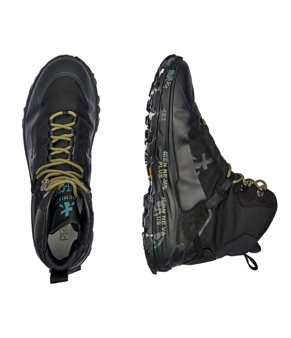 Кожаные кроссовки saintcross var 326 Premiata - черный(SAINTCRO)