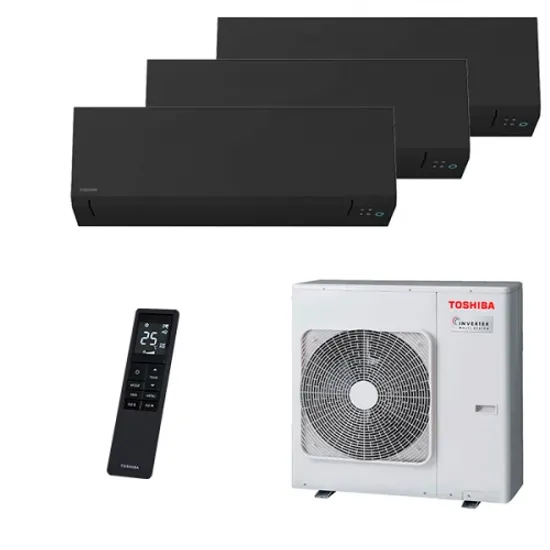 Мультисплит система на 3 комнаты Toshiba RAS-B10G3KVSGB-E x 3 / RAS-3M26G3AVG-E