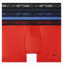 Боксерки теннисные Nike Dri-Fit Ultra Stretch Micro Trunk 3P - habanero red/medium blue/obsidian