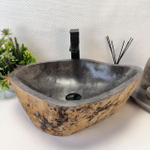 Раковина из речного камня RS63455 (53*39*16) 0122