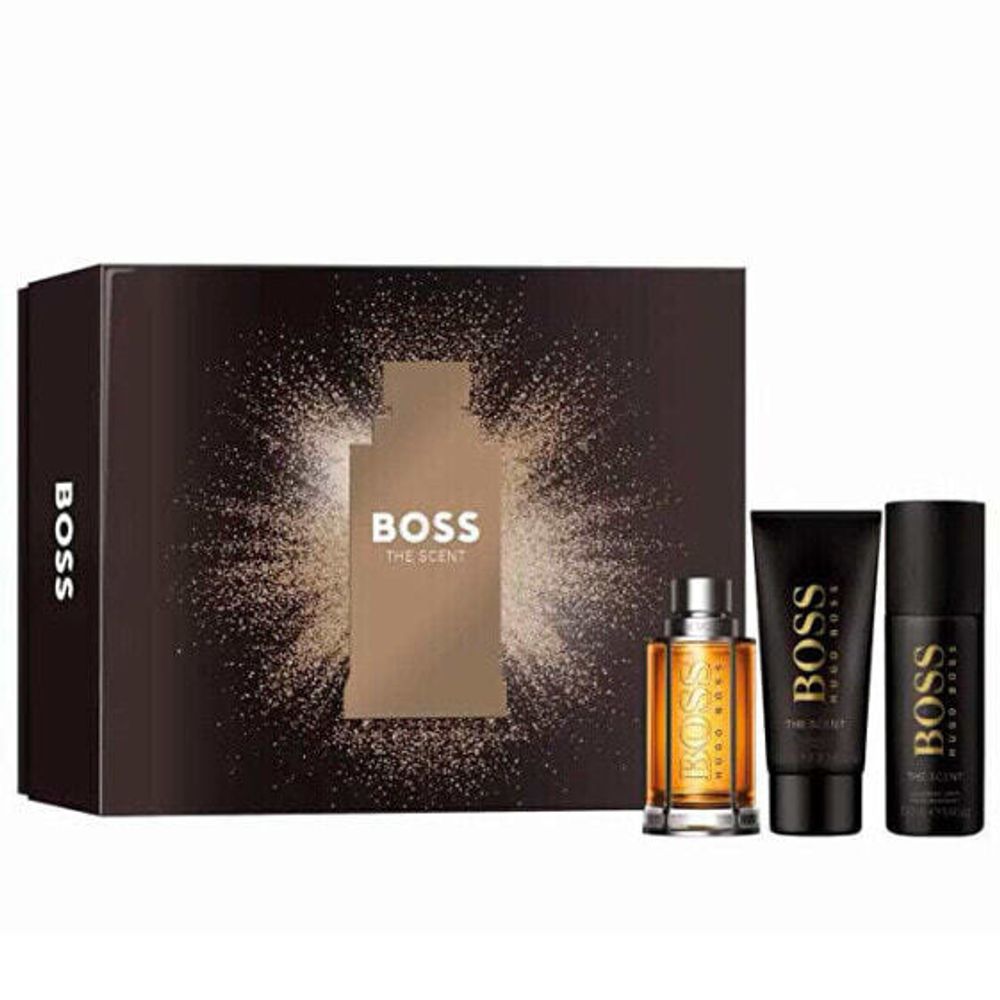 Парфюмерные наборы Boss The Scent - EDT 100 ml + deodorant spray 150 ml + shower gel 100 ml