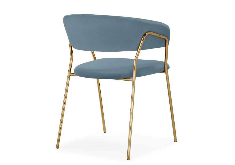 Стул на металлокаркасе Kamelia 1 light blue /gold