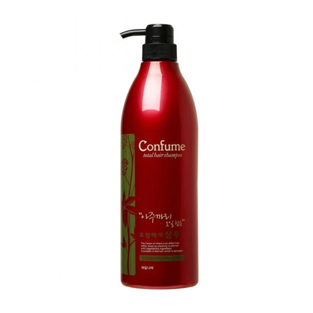 Шампунь Welcos Confume Total Bair c касторовым маслом Shampoo 950 мл