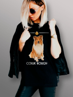 Футболка собака породы колли