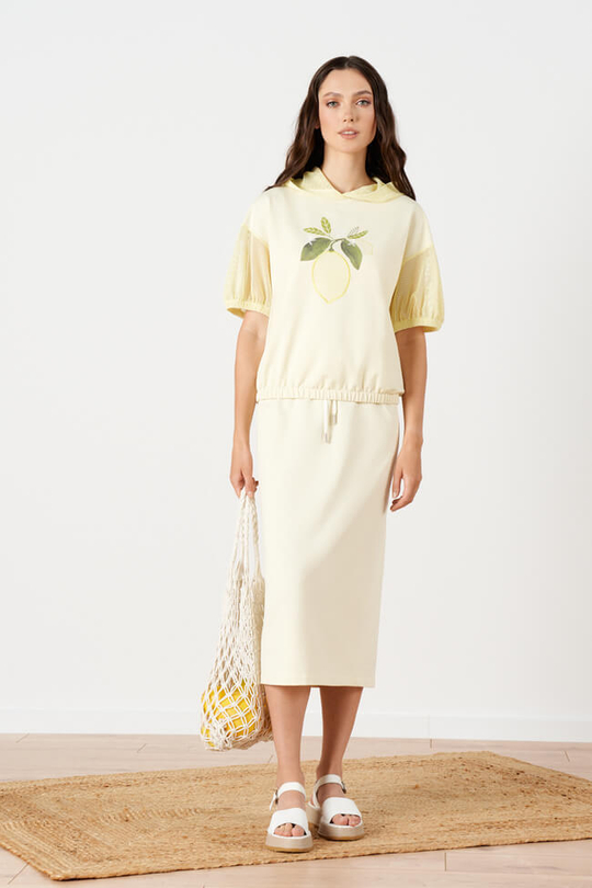 4880 Юбка женская (сливочный)