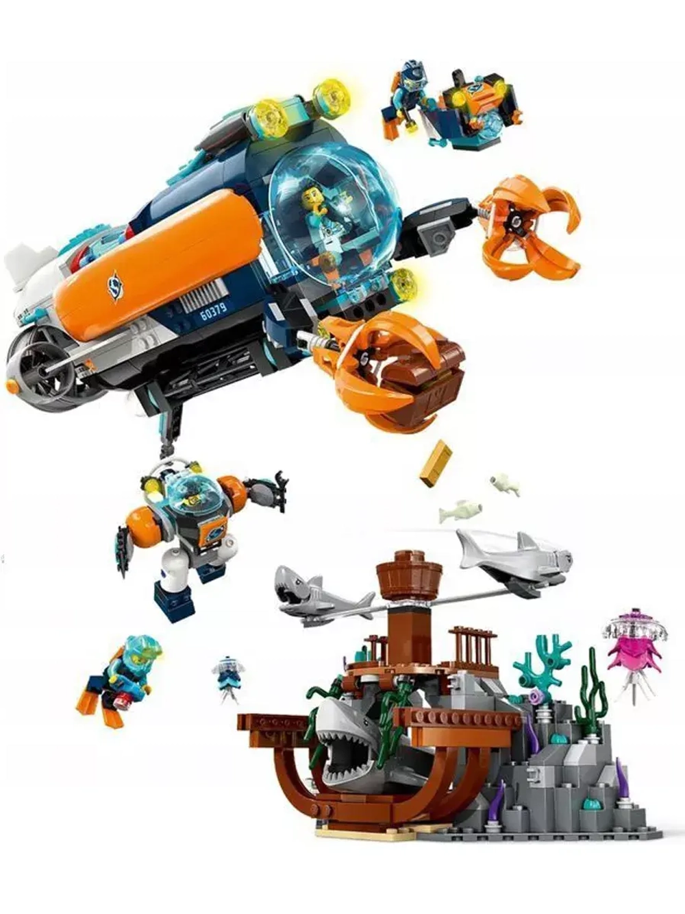 Лего Сити Глубоководная подводная лодка 60379 Lego City