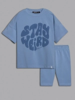 Летний костюм для девочки с велосипедками