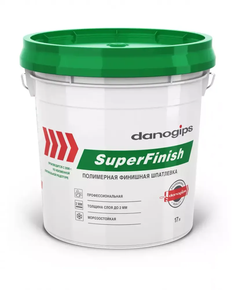 Шпатлевка DANOGIPS SuperFinish 17л./28кг.