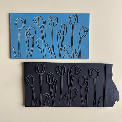 Гибкий штамп "Тюльпаны 2"