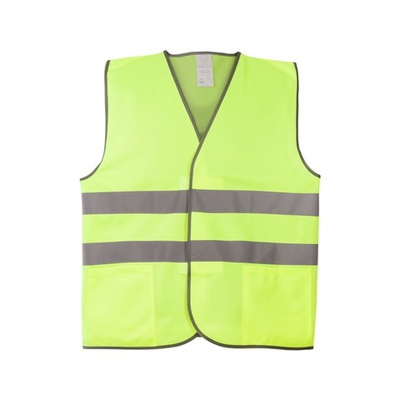 Жилет сигнальный 1Т лимонный (трикотаж 100% п/э) 2 СОП с карманами