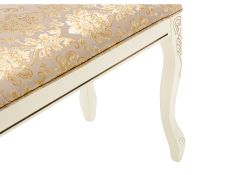 Банкетка Валентино патина золото / бежевый