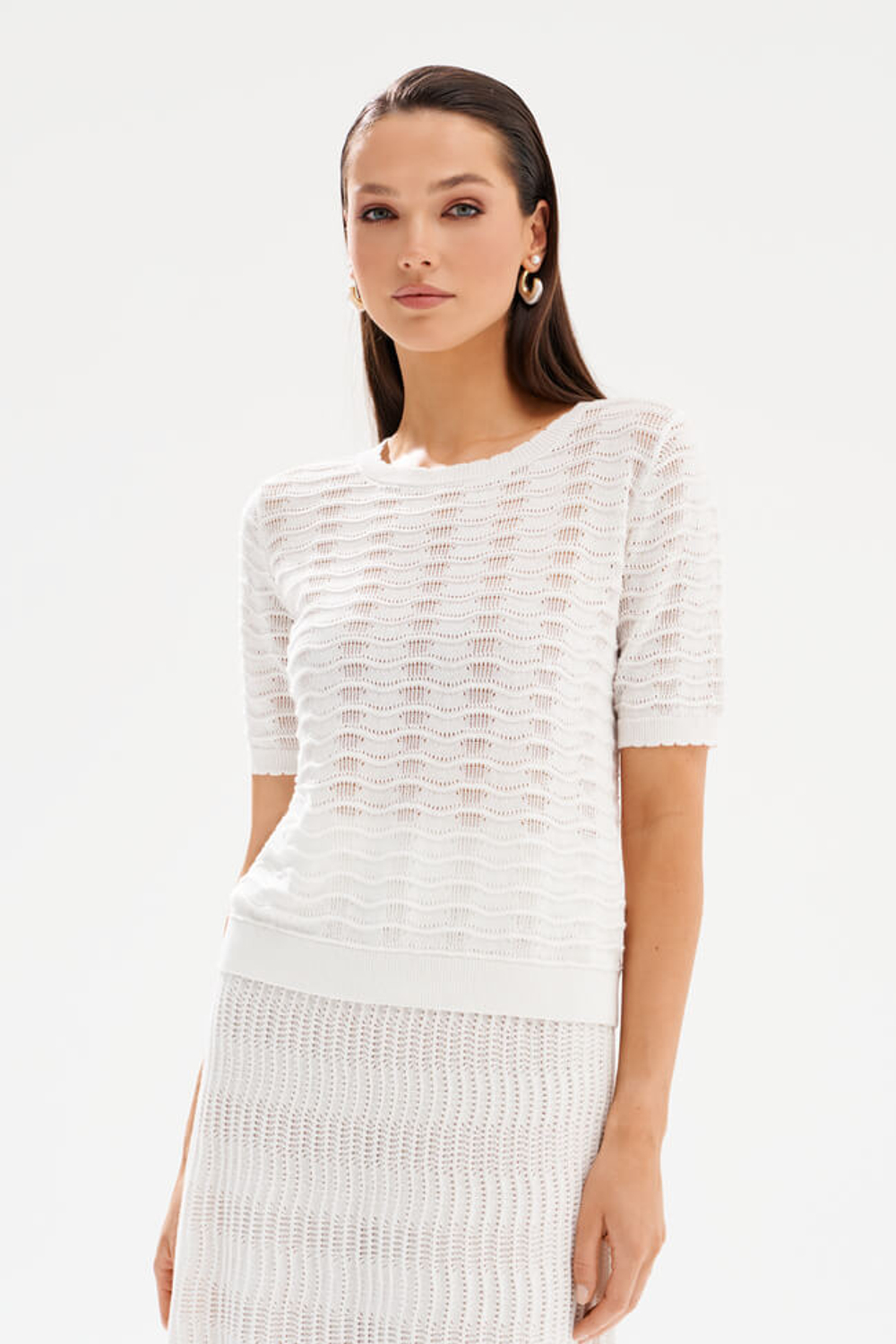 23531 Джемпер женский (молочный)