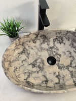 Раковина из мрамора Oval Doreng Grey Big OM-60097 (60*40*14)