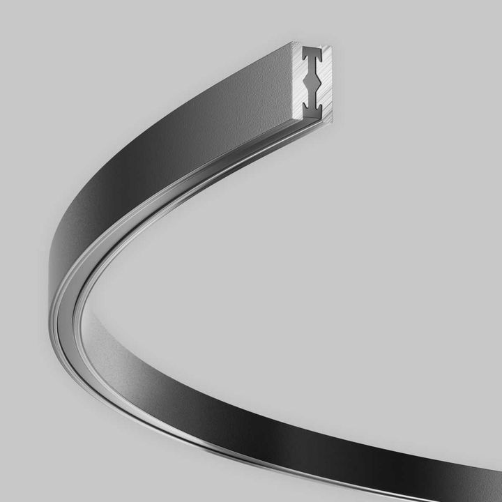 Шинопровод круглый из полукругов 1200мм Maytoni Technical FLARITY Busbar trunkings Flarity TRX154-2SR-D1200-B