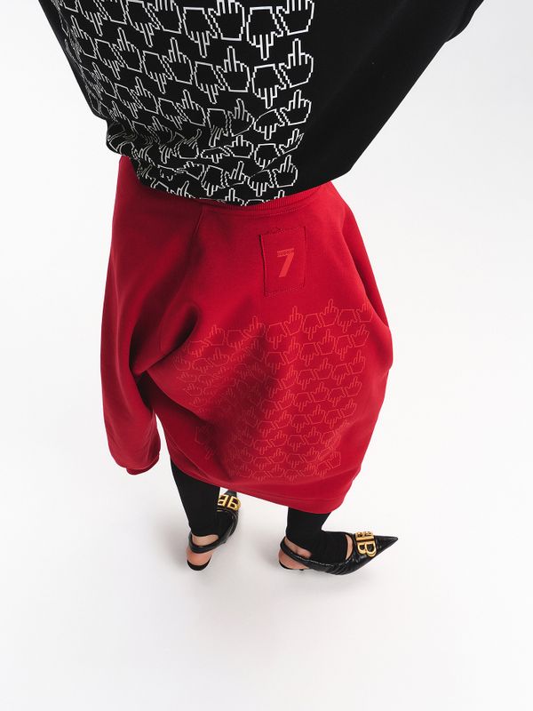 Бомбер оверсайз унисекс «ФАК»