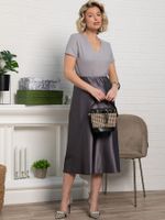 Юбка Коссаль (пыльно-графитовая) Ю15316-46М LT Collection