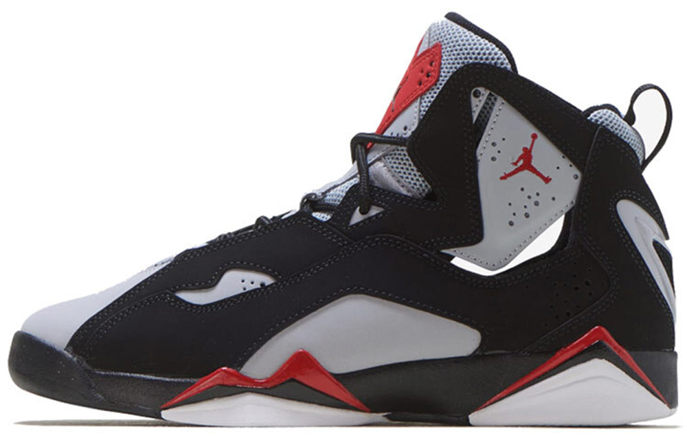 Jordan Air Jordan 7 True Flight Anti-Slip High-Rise Vintage Basketball Shoes GS Black Red