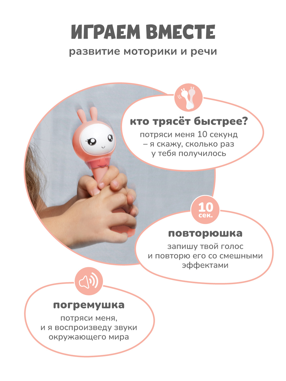 Интерактивная обучающая музыкальная игрушка Умный зайка alilo R1+ Yoyo