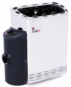 Электрическая печь SAWO MINI MN-30NB-Z (3 кВт, встроенный пульт, внутри оцинковка, снаружи нержавейка)