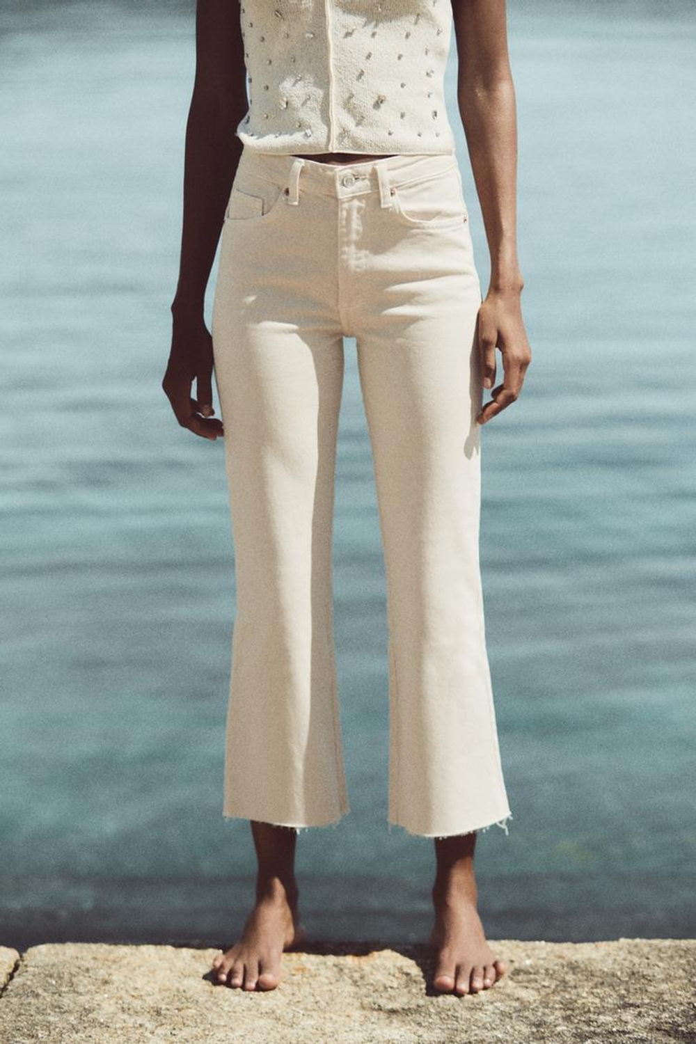 Zara cropped flare 2025