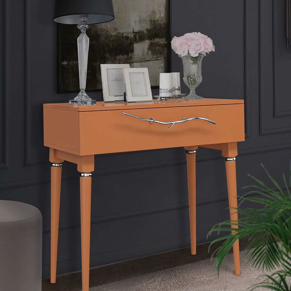 Консоль Арт Колор matte Классик Сильвер Томленый оранжевый матовый