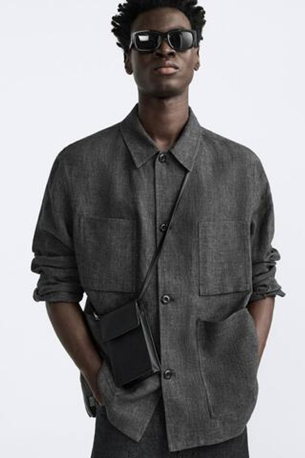 ZARA ЧЕХОЛ ДЛЯ МОБИЛЬНОГО ТЕЛЕФОНА С КЛАПАНОМ, ЧЕРНЫЙ