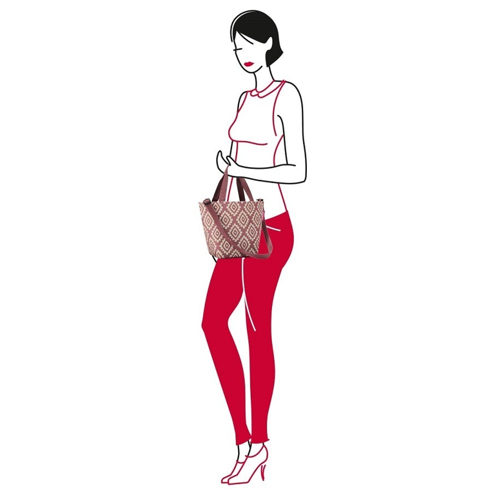 Сумка shopper xs diamonds rouge