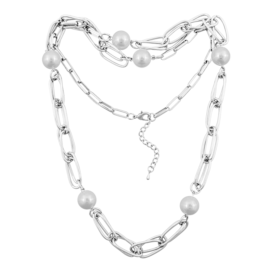 Колье Fiore Luna WHITE PEARL BCN13324-02 S