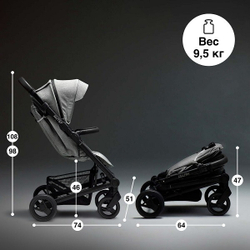 Детская прогулочная коляска Mutsy Nexo Concrete melange