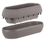 Кашпо ПИКАНТО овальное 280*115*90мм 1,3 л с пристегнутым поддоном