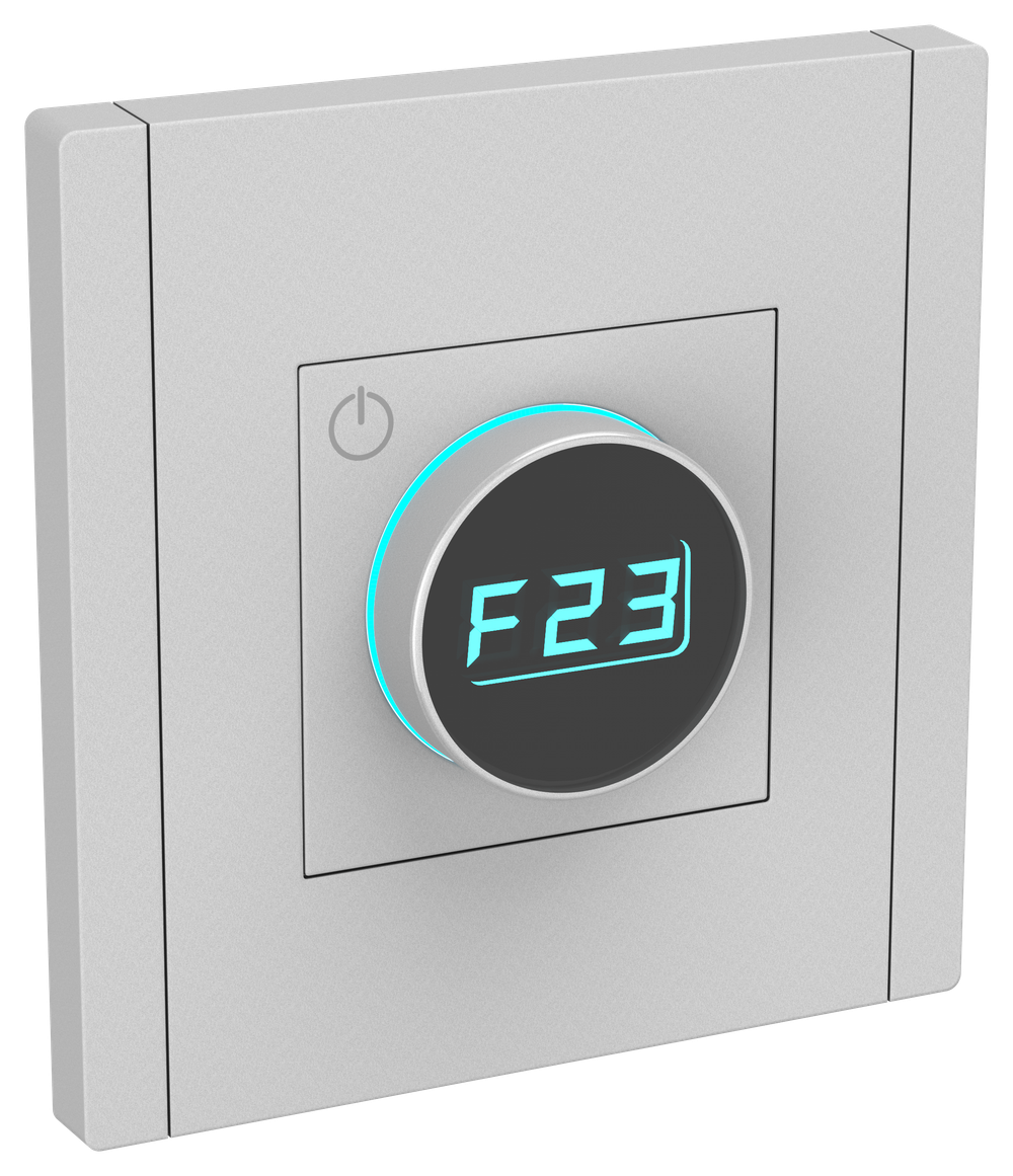 FORTE&PIANO Термостат электронный с индикацией FP552 сталь IEK