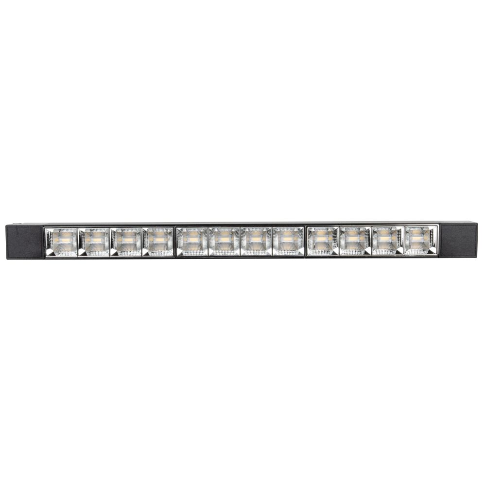 ULB-Q282 30W-4000K BLACK Светильник-прожектор светодиодный трековый. Линейный. 2500 Лм. Белый свет 4000К. Корпус черный. ТМ Volpe