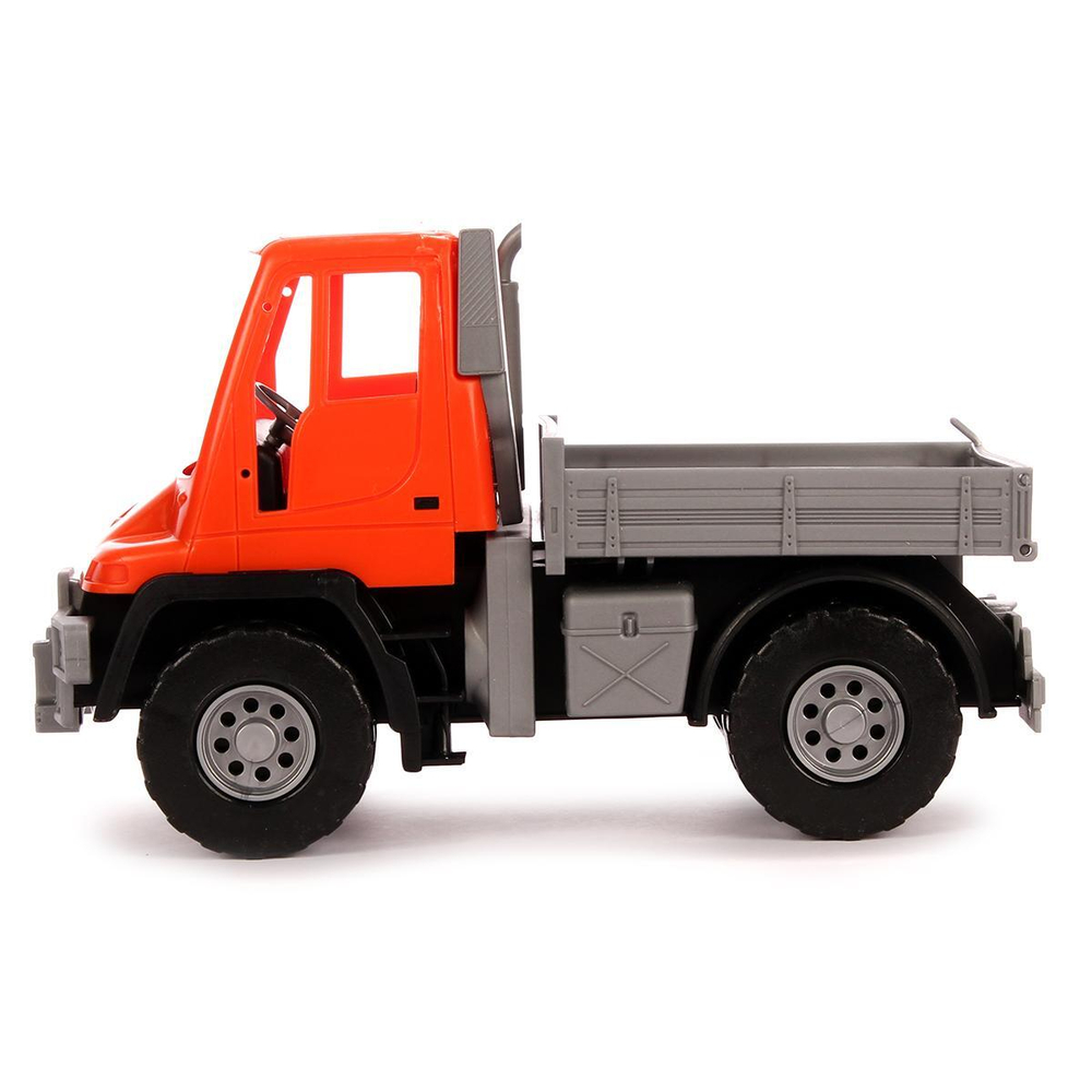 Самосвал бортовой "МЕРСЕДЕС Unimog U 500" 17.5см оранжевый (Лена)