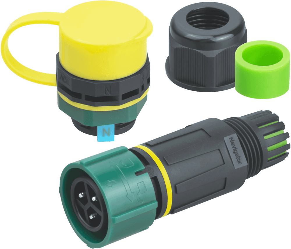 Коннектор Navigator 95 831 NTB-I03-3P-SLP-IP68 I-образный 3PIN